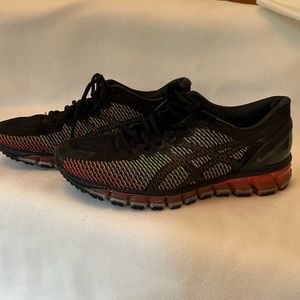 Asics 360 black and red sneakers